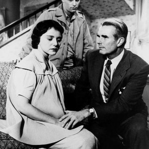 THE MUGGER, from left, Sandra Church, James Franciscus, Kent Smith, 1958