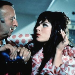 DOCTOR IN CLOVER, from left: Noel Purcell, Fenella Fielding, 1966