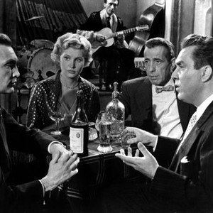 THE BAREFOOT CONTESSA, Warren Stevens, Mari Aldon, Humphrey Bogart, Edmond O'Brien, 1954