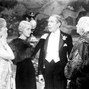 THE MAN WHO PLAYED GOD, Bette Davis (second left), George Arliss, Louise Closser Hale (right), 1932