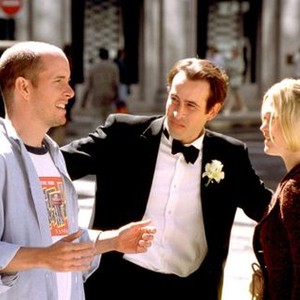 GUY THING, Director Chris Koch, Jason Lee, Julia Stiles on the set, 2003, (c) MGM