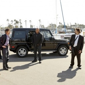 NCIS: Los Angeles, from left: Emily Foxler, Stephen Wozniak, LL Cool J, Chris O'Donnell, 'Three Hearts', Season 5, Ep. #21, 04/15/2014, ©CBS