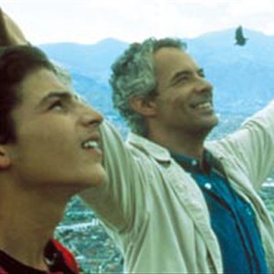 Anderson Ballesteros as "Alexis" (left) and Germ·n Jaramillo as "Fernando" (right) stand over MedellÌn, Colombia in Barbet Schroeder's Our Lady of the Assassins. photo 13