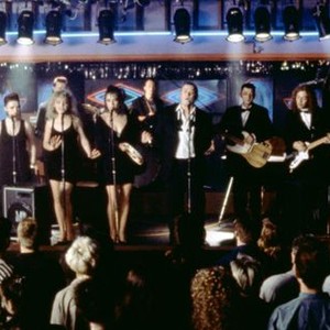 THE COMMITMENTS, (back row) Felime Gormley, Robert Arkins, (front row), Angeline Ball, Bronagh Gallagher, Maria Doyle, Andrew Strong, Michael Aherne, Glen Hansard, 1991, TM and Copyright (c)20th Century Fox Film Corp. All rights reserved.
