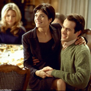 Soon-to-be-newlyweds Karen (SELMA BLAIR) and Paul (JASON LEE) at their rehearsal dinner in MGM Pictures' comedy A GUY THING. photo 11