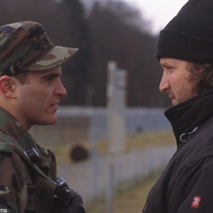 Left to right: Joaquin Phoenix and director Gregor Jordan on the set of Jordan's BUFFALO SOLDIERS. photo 15