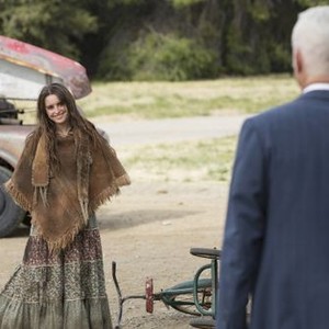 Mad Men, Elizabeth Rice (L), John Slattery (R), 'The Monolith', Season 7, Ep. #4, 05/04/2014, ©AMC