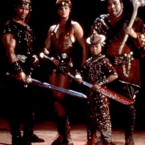 RED SONJA, Arnold Schwarzenegger, Brigitte Nielsen, Ernie Reyes Jr., Paul Smith, 1985, (c)MGM