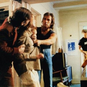 INSIDE MOVES, Amy Wright (being grabbed), David Morse (rear), 1980, © Associated Film Distribution