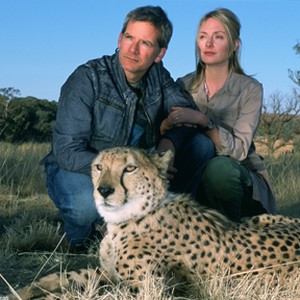 CAMPBELL SCOTT as Peter, HOPE DAVIS as Kristin and the lovable cheetah Duma photo 1