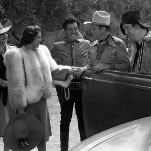 DOWN MEXICO WAY, Ruth Robinson, Fay McKenzie, Harold Huber, Gene Autry, Smiley Burnette, 1941