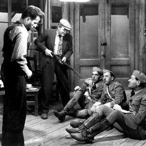 THE PETRIFIED FOREST, Humphrey Bogart, Joe Sawyer, Arthur Aylesworth, Porter Hall, George Guhl, 1936