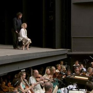 BECOMING TRAVIATA, (aka TRAVIATA ET NOUS), Natalie Dessay (sitting), opera director Jean-Francois Sivadier (right), rehearsing La Traviata, 2012. ©Sophie Dulac Distribution