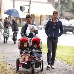 About a Boy, from left: Ava Davila, Al Madrigal, Aaron Fernando, David Walton, 'About a Godfather', Season 1, Ep. #3, 03/11/2014, ©NBC