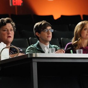 Glee, Dot-Marie Jones (L), Kevin McHale (C), Jayma Mays (R), 'The First Time', Season 3, Ep. #5, 11/08/2011, ©FOX