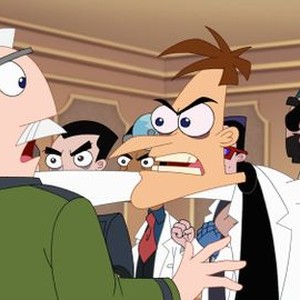 Phineas and Ferb, Jeff "Swampy" Marsh (L), Dan Povenmire (R), 'Cheers for Fears', Season 4, Ep. #27, 11/01/2013, ©DISNEYXD