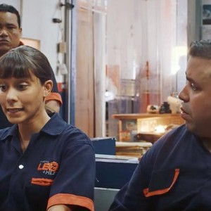 QUE LEON, MIGUEL CESPEDES (BACKGROUND), STEPHANY LIRIANO, JORGE PABON, 2018. © SPANGLISH MOVIES/COURUTESY