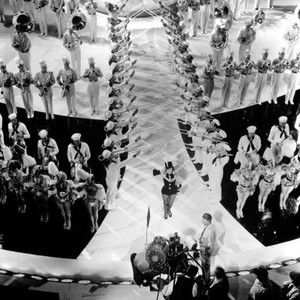 BORN TO DANCE, Eleanor Powell and company filming the finale, 1936
