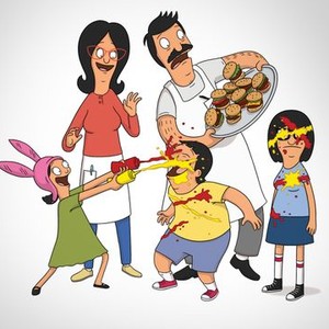 Louise Belcher, Linda Belcher, Bob Belcher, Gene Belcher and Tina Belcher (from left)
