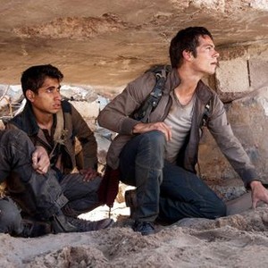 MAZE RUNNER: THE SCORCH TRIALS, from left: Jacob Lofland, Alexander Flores, Dylan O'Brien, 2015. ph: Richard Foreman Jr./TM and Copyright ©20th Century Fox Film Corp. All rights reserved.