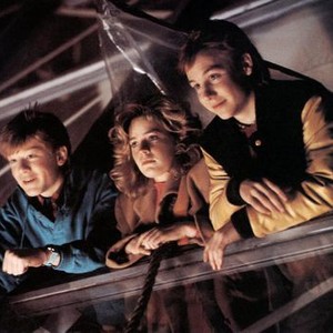 ADVENTURES IN BABYSITTING, from left: Anthony Rapp, Elisabeth Shue, Keith Coogan, 1987. ©Buena Vista Pictures /