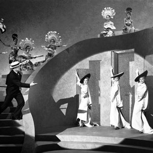 LES GIRLS, front from left: Gene Kelly, Mitzi Gaynor, Kay Kendall, Taina Elg, 1957