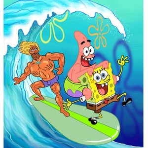 SpongeBob SquarePants, Johnny Depp (L), Bill Fagerbakke (C), Tom Kenny (R), 05/01/1999, ©NICK