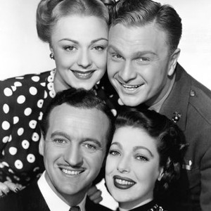 THE PERFECT MARRIAGE, Virginia Field, Eddie Albert (top), David Niven, Loretta Young (bottom), 1946