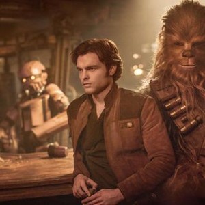 SOLO: A STAR WARS STORY, FROM LEFT: ALDEN EHRENREICH AS HAN SOLO, JOONAS SUOTAMO AS CHEWBACCA, 2018. PH: JONATHAN OLLEY/© LUCASFILM/© WALT DISNEY STUDIOS MOTION PICTURES
