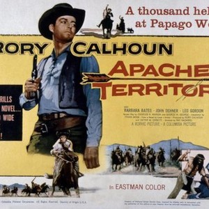 APACHE TERRITORY, US poster, Rory Calhoun, 1958