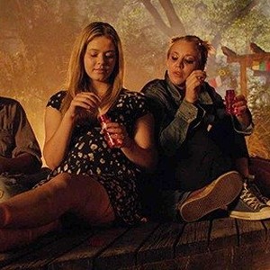 (L-R) Eli Vargas as Miguel, Sasha Pieterse as Aria, Kaley Cuoco as Katy and Cody Horn as Ember in "Burning Bodhi." photo 2