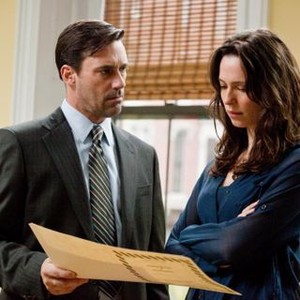 THE TOWN, from left: Jon Hamm, Rebecca Hall, 2010. Ph: Claire Folger/©Warner Brothers