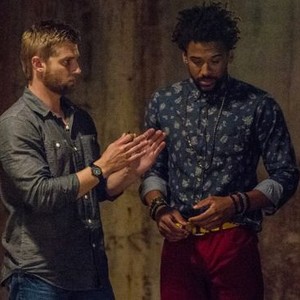 Under the Dome, Mike Vogel (L), Nicholas Strong (R), 'Blue on Blue', Season 1, Ep. #5, 07/22/2013, ©CBS