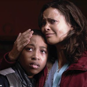 (L-R) Jacob Latimore as James and Thandie Newton as Rosemary in "Vanishing on 7th Street."