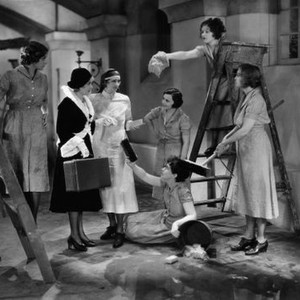 WAR NURSE, Martha Sleeper, (on ladder, left), Anita Page, (with suitcase), Hedda Hopper, June Walker, Helen Jerome Eddy, (on floor), Marie Prevost, (on ladder), 1930