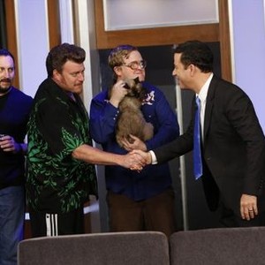 Jimmy Kimmel Live, John Tremblay (L), Robb Wells (C), Mike Smith (R), 01/26/2003, ©ABC
