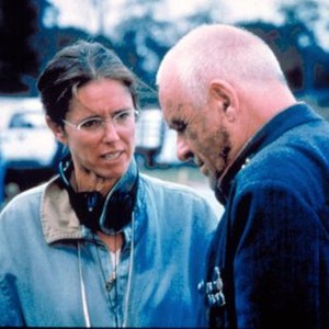TITUS, Julie Taymor, directing Anthony Hopkins, 1999. TM and Copyright (c) 20th Century Fox Film Corp. All rights reserved..