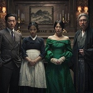 (L-R) Ha Jung-woo as Count Fujiwara, Kim Min-hee as Lady Hideko, Kim Tae-ri as Sook-Hee and Cho Jin-woong as Uncle Kouzuki in "The Handmaiden."