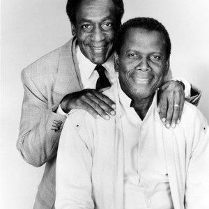 GHOST DAD, Bill Cosby, with director, Sidney Poitier, 1990. (c)Universal.