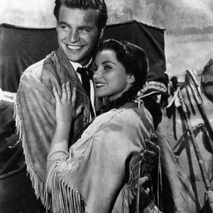 WHITE FEATHER, Robert Wagner, Debra Paget, 1955, TM and copyright ©20th Century Fox Film Corp. All rights reserved / .