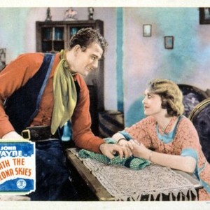 NEATH THE ARIZONA SKIES, John Wayne, Sheila Terry, 1934