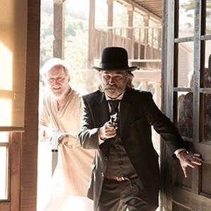 (L-R)  Richard Jenkins as Chicory and Kurt Russell as Sheriff Franklin Hunt in "Bone Tomahawk."