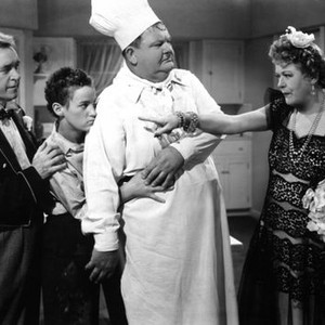 NOTHING BUT TROUBLE, Stan Laurel, David Leland, Oliver Hardy, Mary Boland, 1944