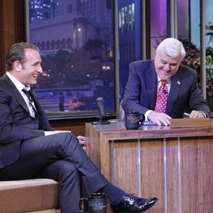The Tonight Show With Jay Leno, Jean Dujardin (L), Jay Leno (R), 'Season 22', ©NBC