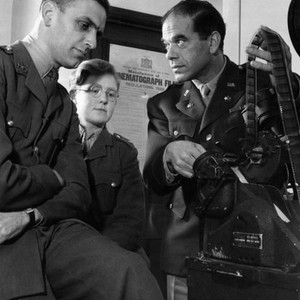 TUNISIAN VICTORY, Major Hugh Stewart (Officer Commanding Army Film Unit), Private Daphne Hudson, ATS, director Frank Capra, documentary by Frank Capra and John Huston, 1944