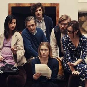 MISTRESS AMERICA, from left: Cindy Cheung, Dean Wareham, Matthew Shear, Greta Gerwig, Michael Chernus, Heather Lind, 2015. TM and copyright ©Fox Searchlight Pictures. All rights reserved.