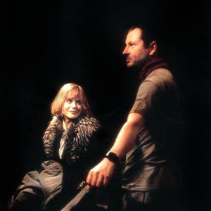 DOGVILLE, Nicole Kidman, director Lars Von Trier on the set, 2003, (c) Lions Gate