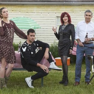 Annie Murphy, Dan Levy, Catherine O'Hara and Eugene Levy (from left)