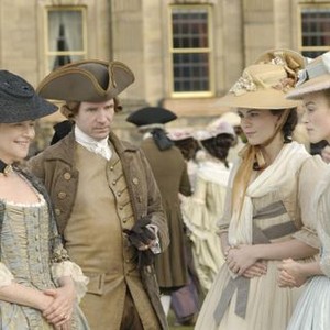 Charlotte Rampling, Ralph Fiennes, Hayley Atwell and Keira Knightley in "The Duchess"