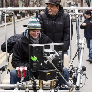 FATHERS AND DAUGHTERS, (aka PADRI E FIGLIE), from left: cinematographer Shane Hurlbut, director Gabriele Muccino, on set, 2015. © Vertical Entertainment